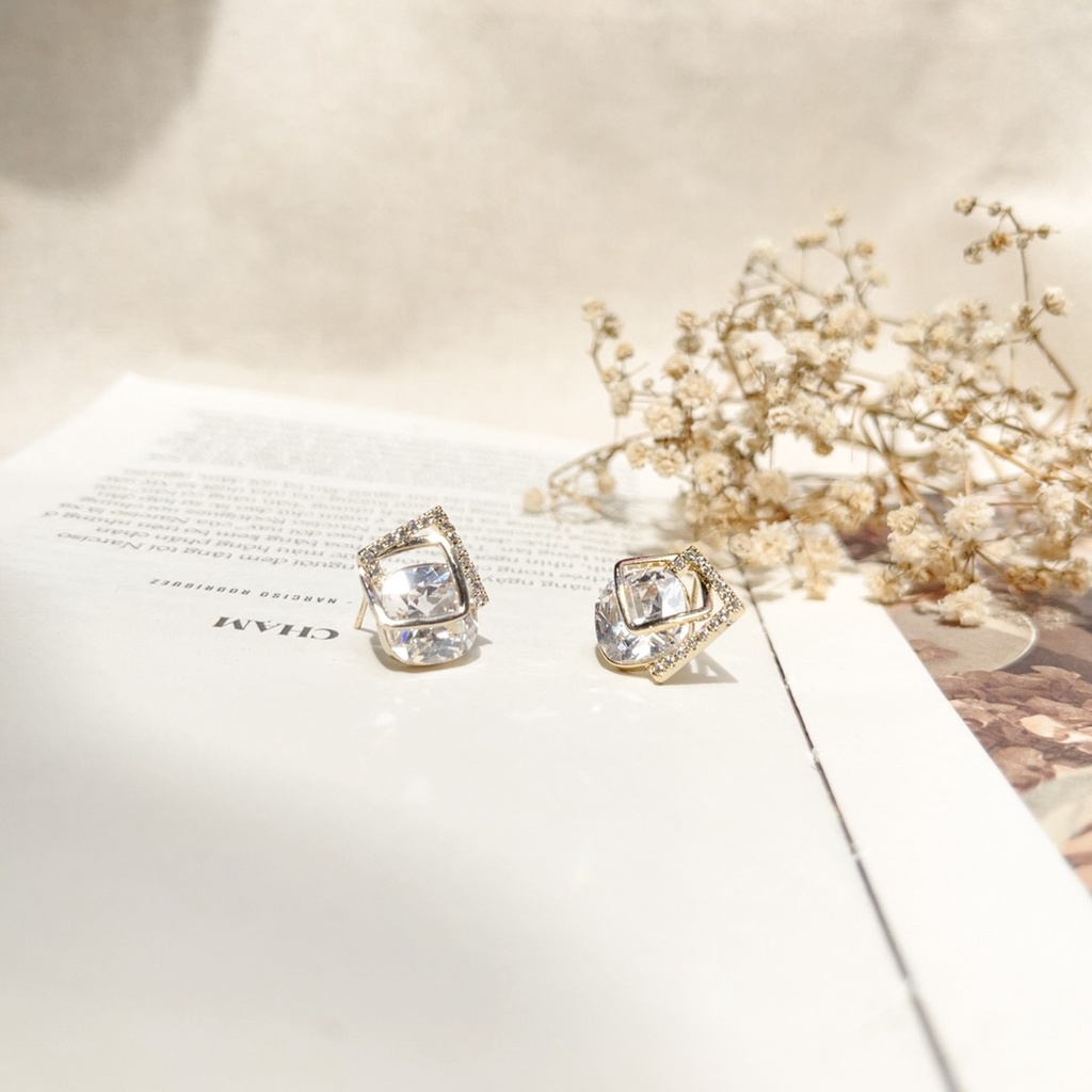 Bông tai mạ VÀNG THẬT cao cấp – LL - Adelaide