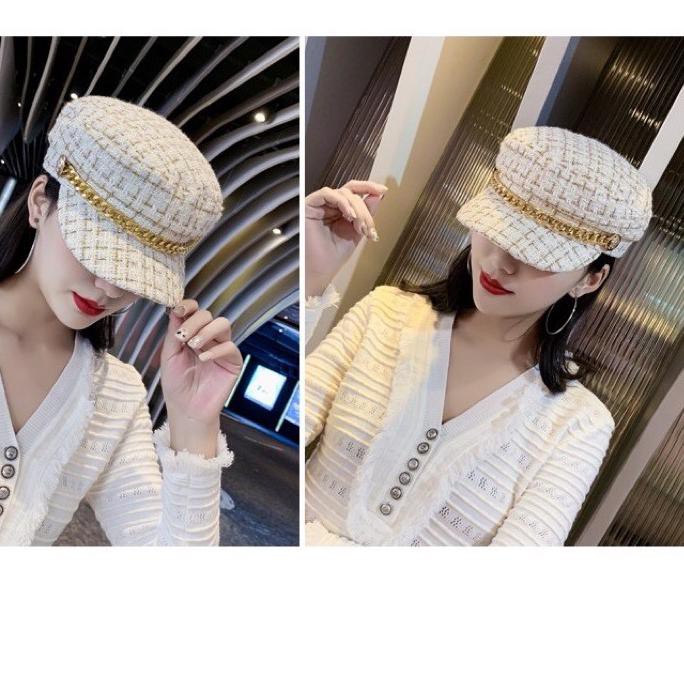 Mũ Beret Vải Cotton Phong Cách Retro Hàn Quốc Inc-660 May Star
