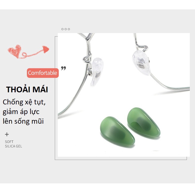 Đệm mũi màu đá cẩm thạch chống trơn trượt , chống vết hằn, giảm áp lực lên mũi (1 cặp)