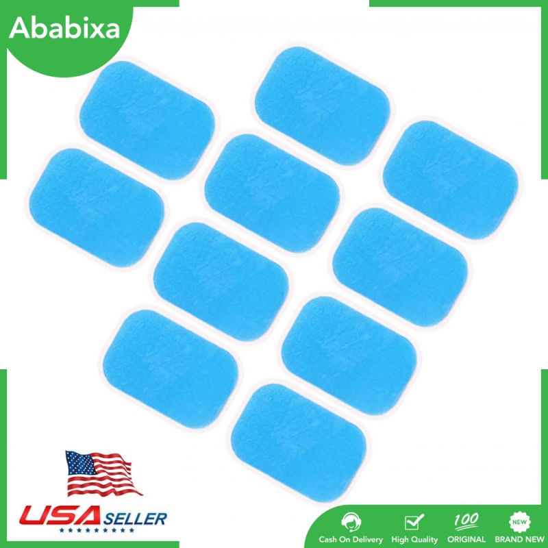[Hàng mới về] Set 10 miếng dán gel thay thế cho máy đốt cháy mỡ thừa EMS tăng cơ bụng tiện dụng