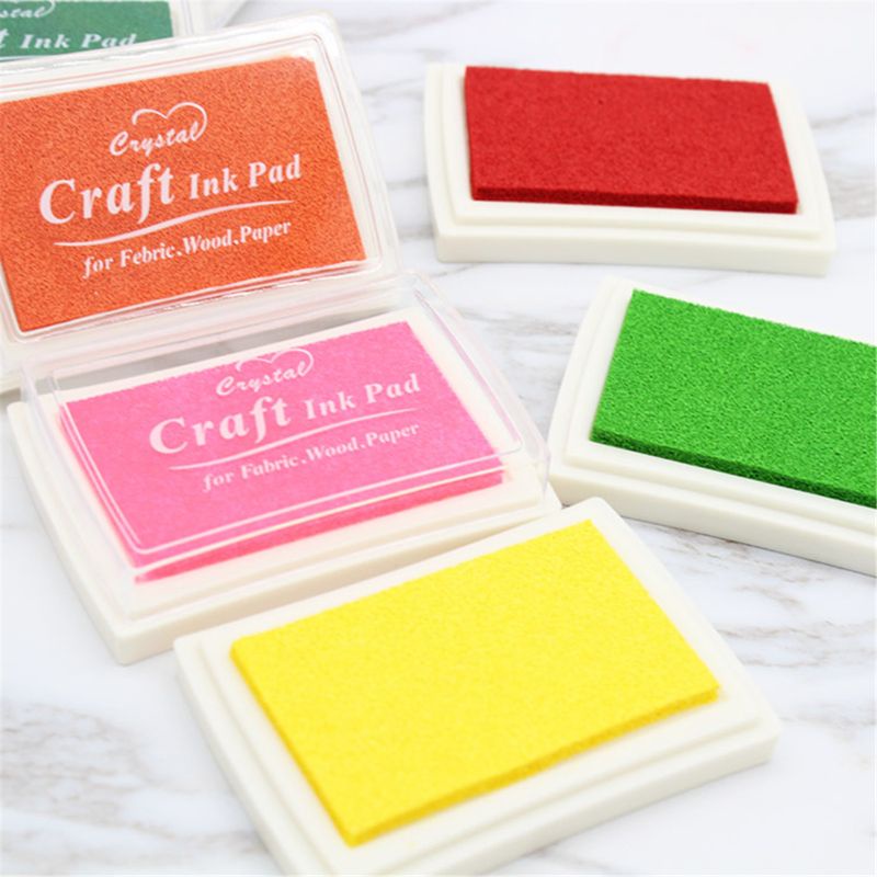 Set 15 Đệm Mực Con Dấu Thủ Công Có Thể Giặt Sạch Dành Cho Học Sinh