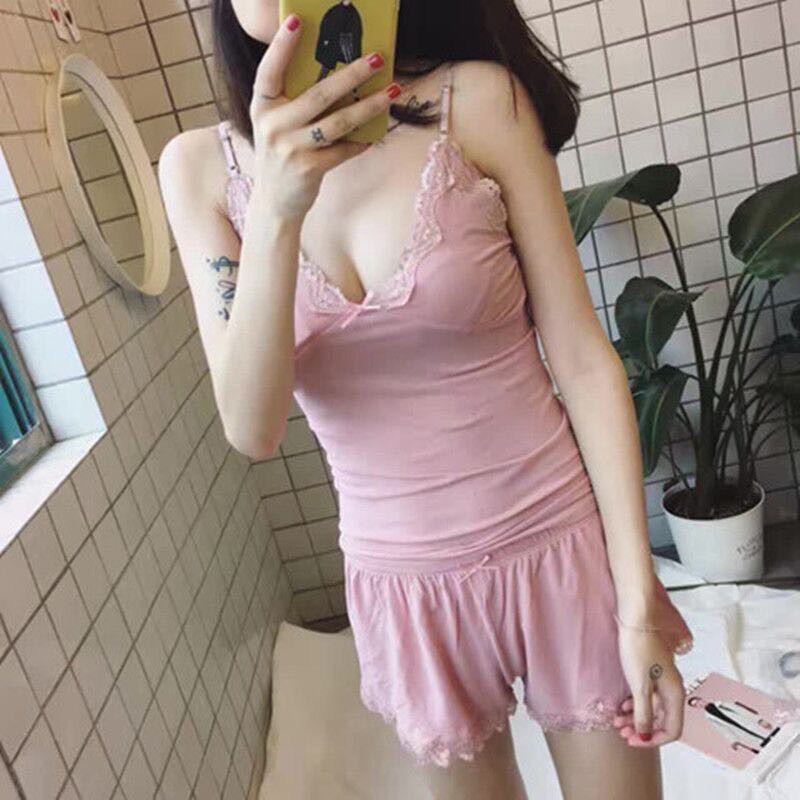 [Mã WABOOM giảm 15% đơn 99k] Bộ Ngủ Ren Hai Dây QC Sexy Túi Zip Loại 1 | BigBuy360 - bigbuy360.vn