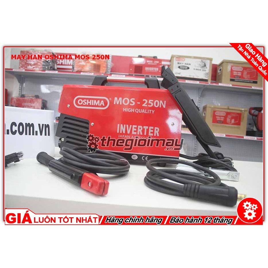 Máy Hàn Que Oshima MOS 250N - Gọn Nhẹ, Dễ Di Chuyển, Công Nghệ Inverter
