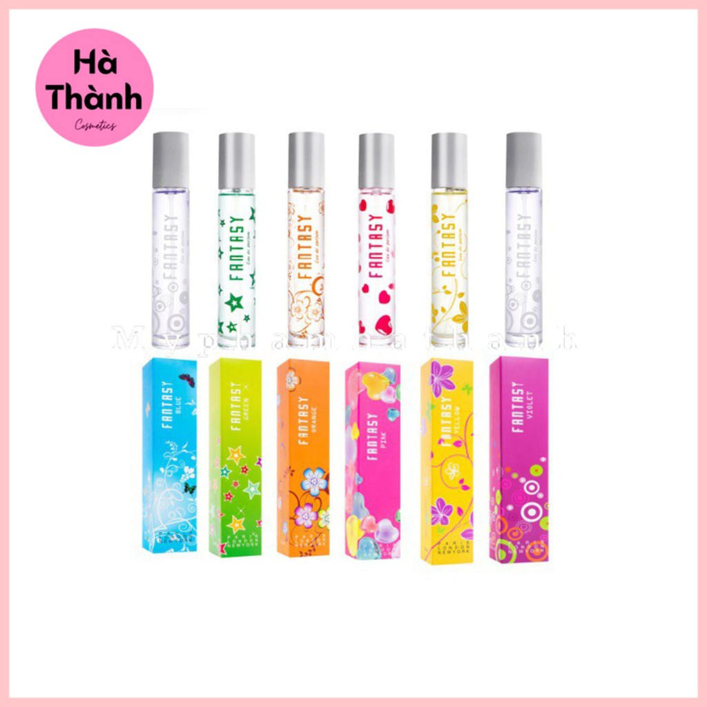 Nước hoa Fantasy mỹ phẩm Sài Gòn 18ml, đủ 6 màu lựa chọn, cam kết hàng chính hãng, lưu hương lâu -HT082