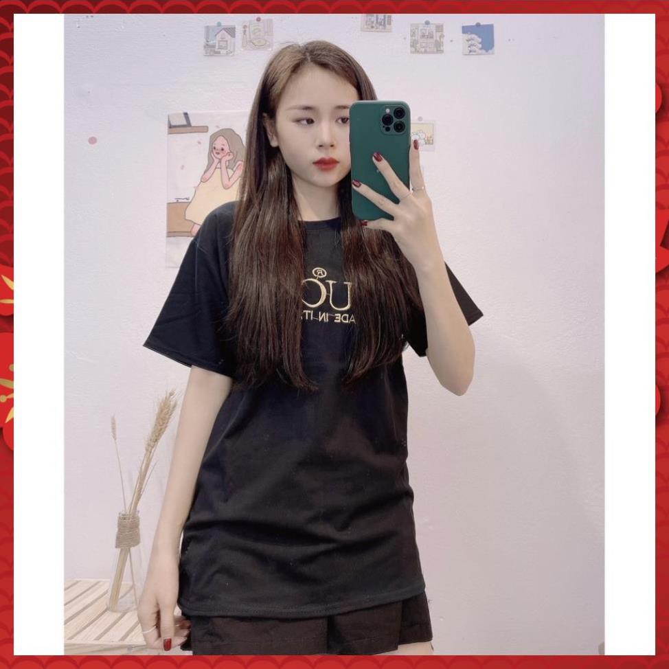Áo Phông Nữ, Áo Thun Nữ Chữ Thêu Chất Thun Cotton Hàng Qc Siêu Mát | BigBuy360 - bigbuy360.vn