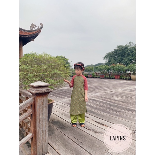 Set áo dài Tết cho bé