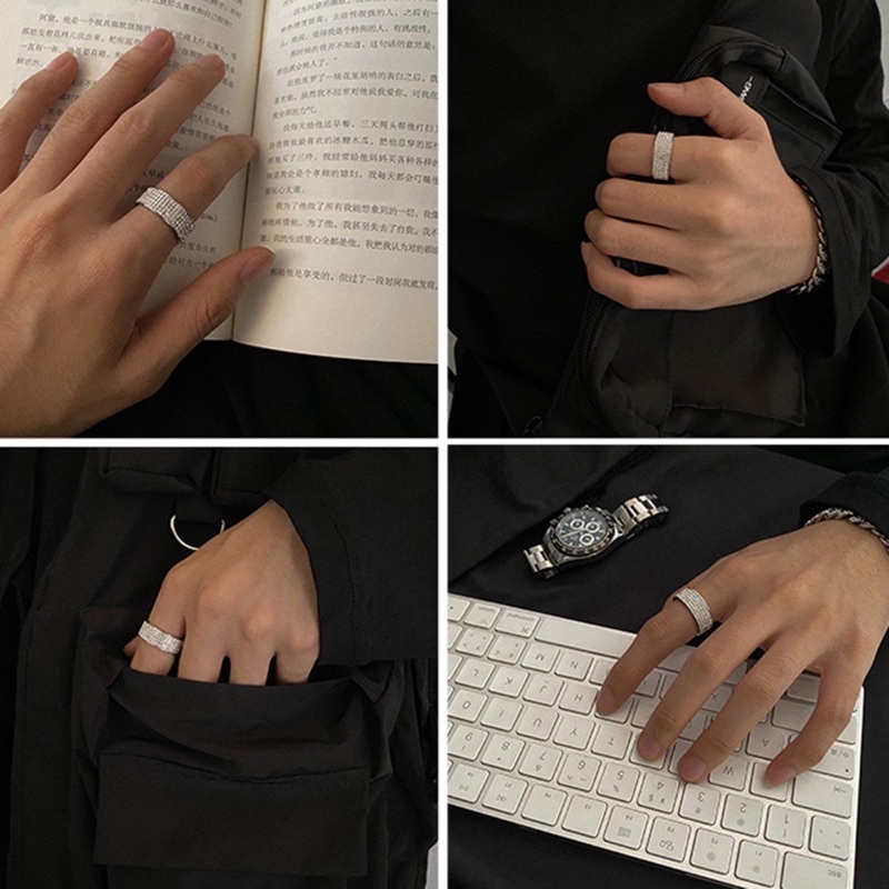 Nhẫn đính đá cho nam,nữ (N1).