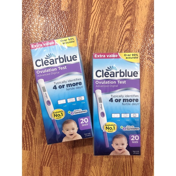 Que thử rụng trứng điện tử Clearblue 4 or more 3 nấc hiển thị hộp 20 que