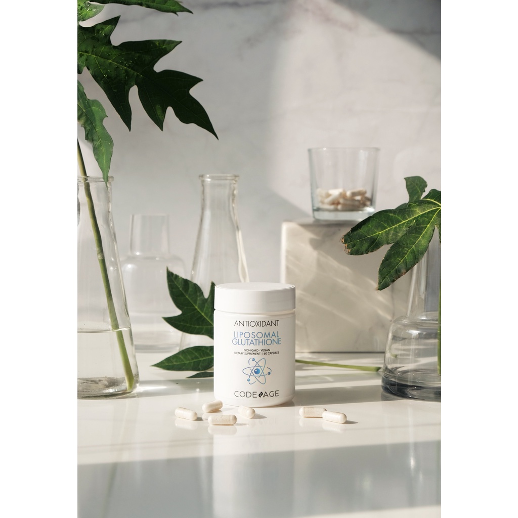 Liposomal Glutathione Codeage Chống oxy hóa Giúp trắng sáng da Thải độc gan 60 viên