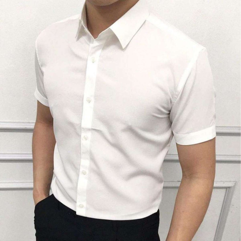 Áo Sơ Mi Nam Tay Ngắn Hàng Cao Cấp , Sơ Mi Trơn Mầu | BigBuy360 - bigbuy360.vn