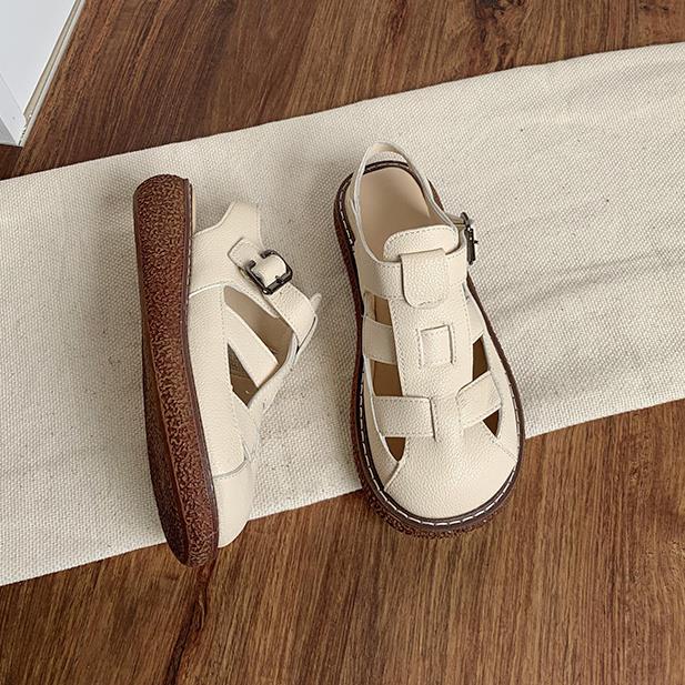 Giày sandal mũi tròn phong cách Nhật Bản