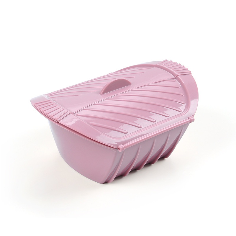 Tô Silicone Hấp Thức Ăn Có Nắp Đậy Mới