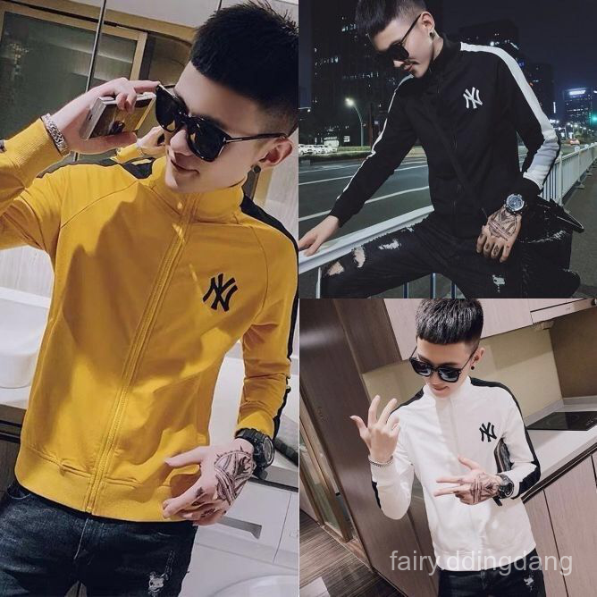 Áo Khoác Dáng Ôm In Chữ Ny Thời Trang Cá Tính Cho Nam | BigBuy360 - bigbuy360.vn