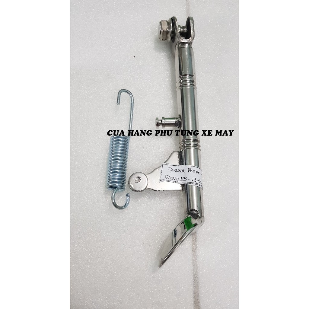 Chân chống nghiêng inox 304 đặc cao cấp cho xe Dream/ Wave Alpha/ Wave Rs