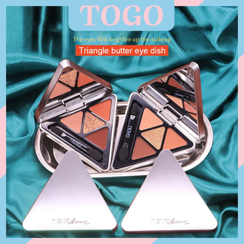 ☀☀☀ (Hàng Mới Về) Bảng Phấn Mắt Hình Tam Giác Trang Điểm Ba Chiều Tự Nhiên Lâu Trôi Không Bay Màu Novo ☝☝☝