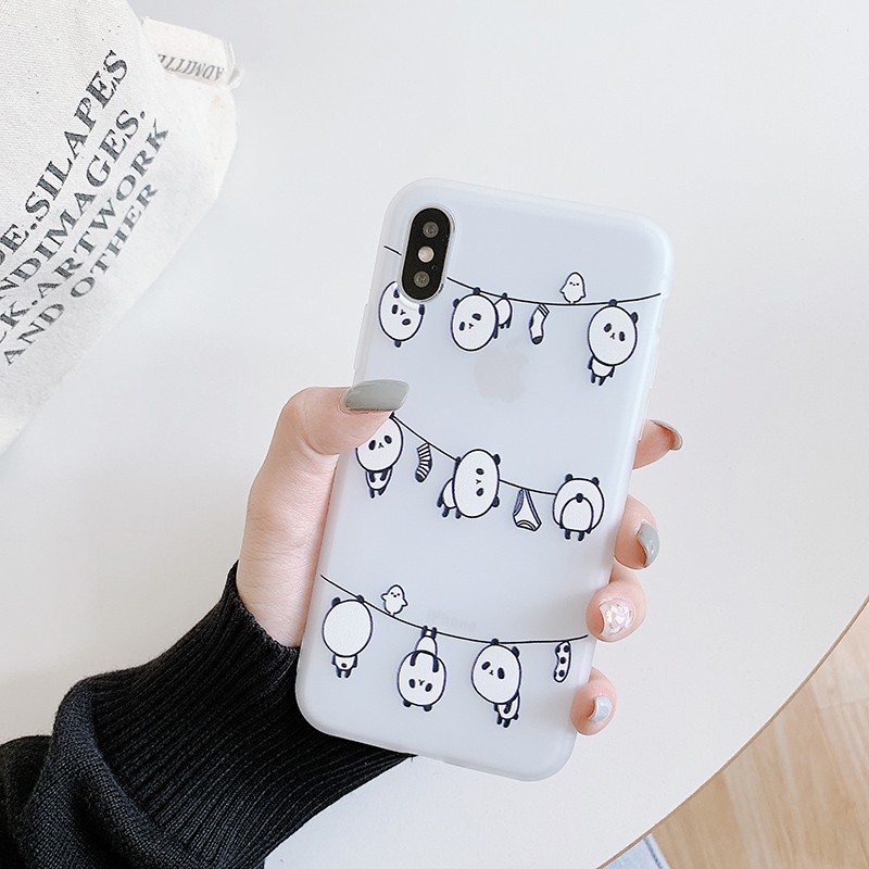 Ốp lưng Samsung A9 A6 A6+ M31 M30S M21 M20 J8 J6 J6+ J5 J4 J4+ J2 Note 9 8 S10 S10+ Lite Plus Pro Prime 2018 Cartoon Panda Soft Case