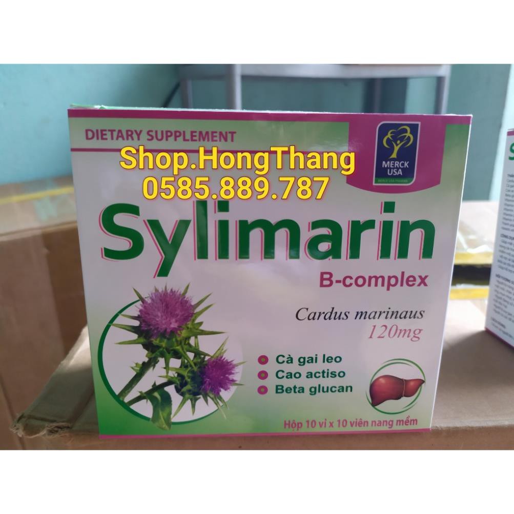 BỔ GAN-MÁT GAN GIẢI ĐỘC GAN SILYMARIN 120mg tăng cường chức năng gan Hộp 100 viên