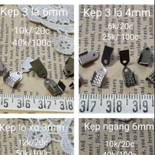 kẹp vòng 3 lá (gói 20c) nguyên liệu làm vòng tay