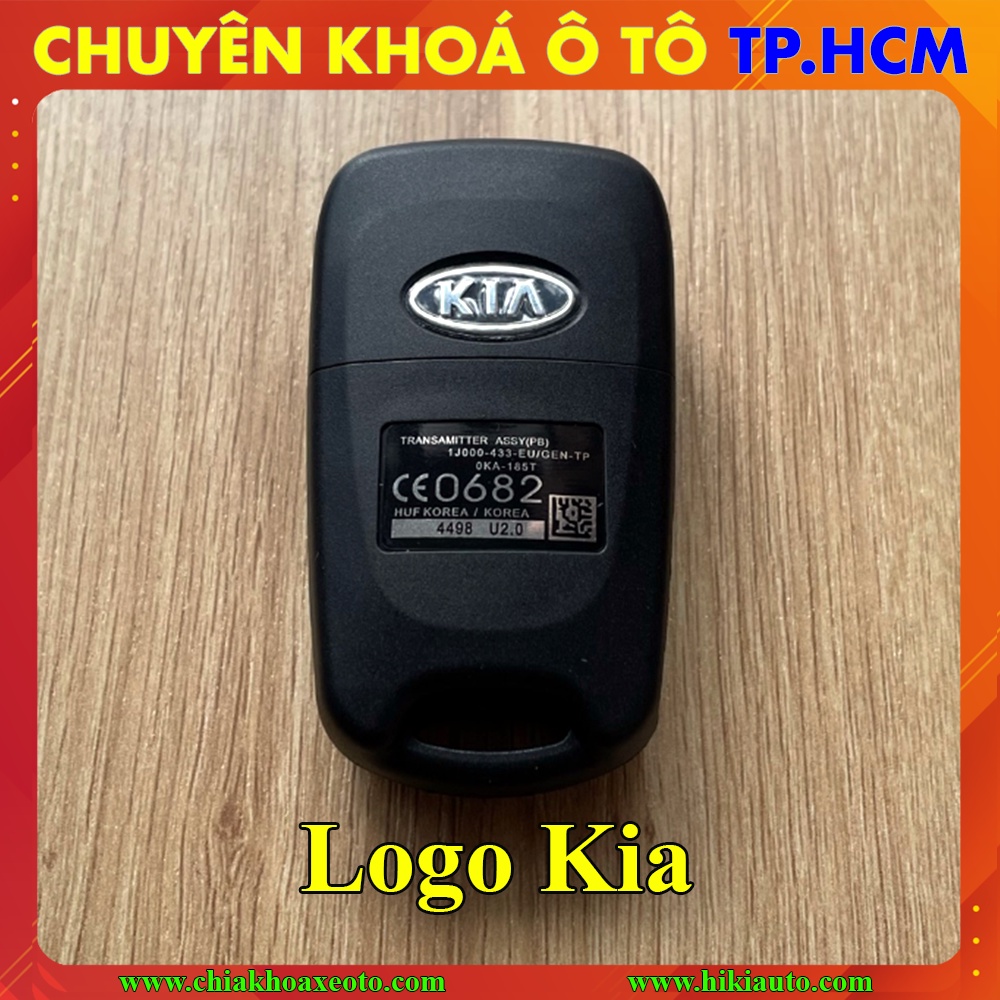 Vỏ chìa khoá Kia Carens Forte Morning Rio Picanto, Hyundai i20 i30 Accent, Nhựa ABS bền bấm lâu lủng nút