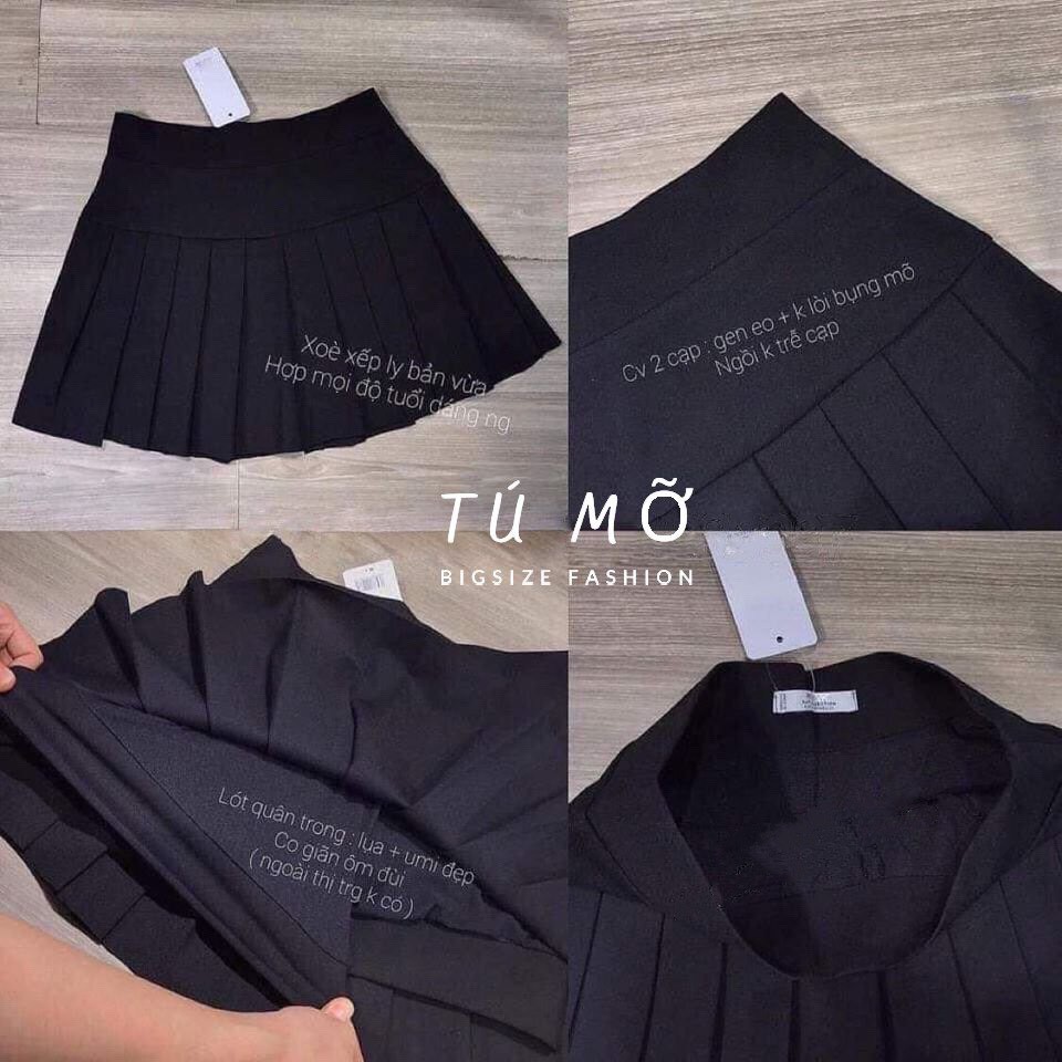 Chân váy Bigsize xếp ly CV0002 - Tú Mỡ -Đủ size từ 50-85KG | BigBuy360 - bigbuy360.vn