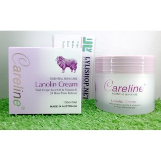Kem Mỡ Cừu careline Lanolin Cream Vitamin E hộp 100 ml  từ Úc