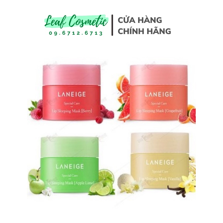 [ 4 hũ x 8g ] Set 4 mặt nạ ngủ môi Laneige Lip Sleeping Mask