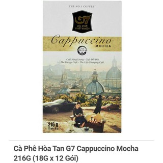 Cà phê hòa tan G7 Capuccino Mocha/Hazelnut 216g (18g x 12 gói)