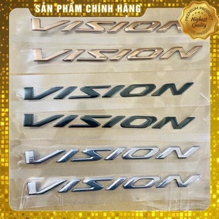 Tem chữ nổi 3 d , tem ốp sườn vision 2020,2021,2022 chính hãng honda