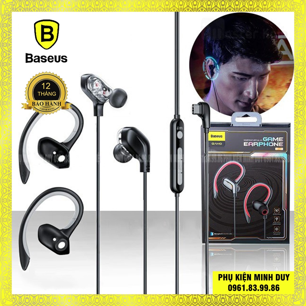 Tai nghe Type-C cao cấp dành cho Game thủ Baseus C18 GAMO Immersive Virtual 3D (Type-C, Dual Dynamic Driver, Game Mode)