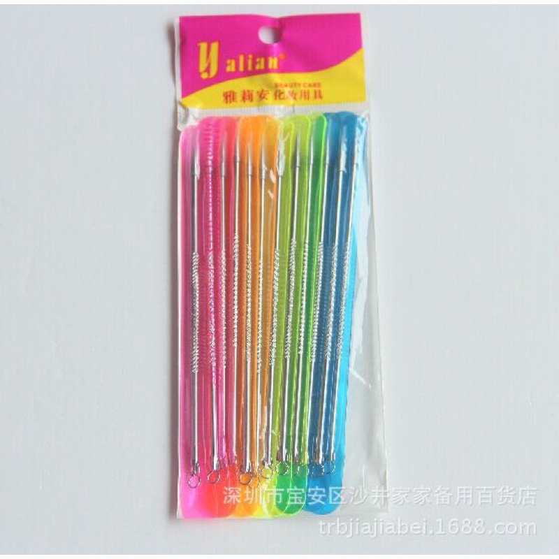 Vỉ kim nặn mụn thanh dài 12 cái không gỉ giá sỉ