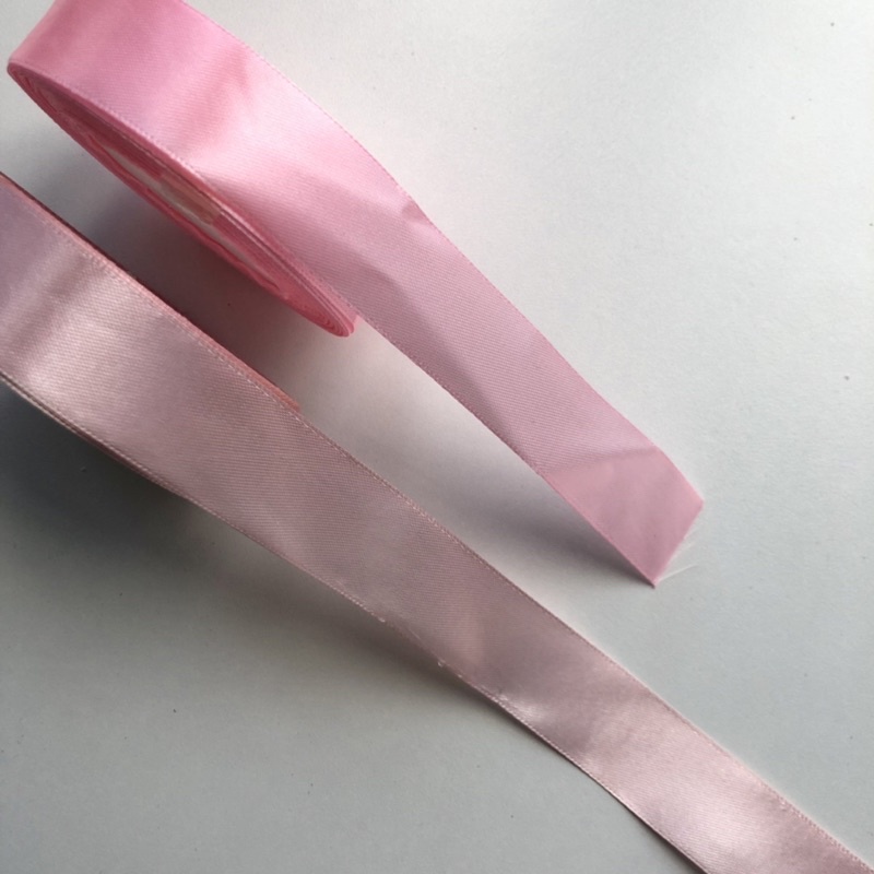 (1 MÉT) Dây ruy băng bản 2.5cm Satin Gói Quà/ Cột Tóc/ Buộc Hoa/ Trang trí bánh kem tiệc tùng đủ màu pastel Hàn Quốc