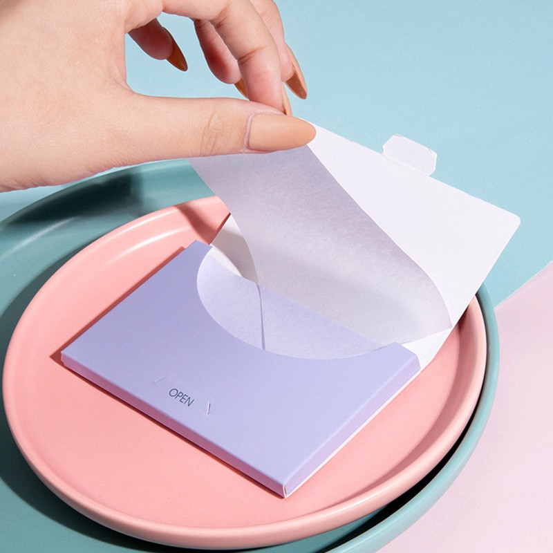 Set 100 giấy thấm dầu chiết xuất trà xanh cho da mặt | BigBuy360 - bigbuy360.vn