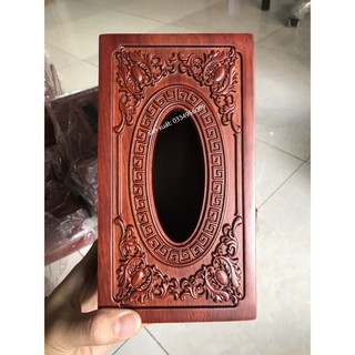 Hộp đựng khăn giấy gỗ Hương trạm cao cấp