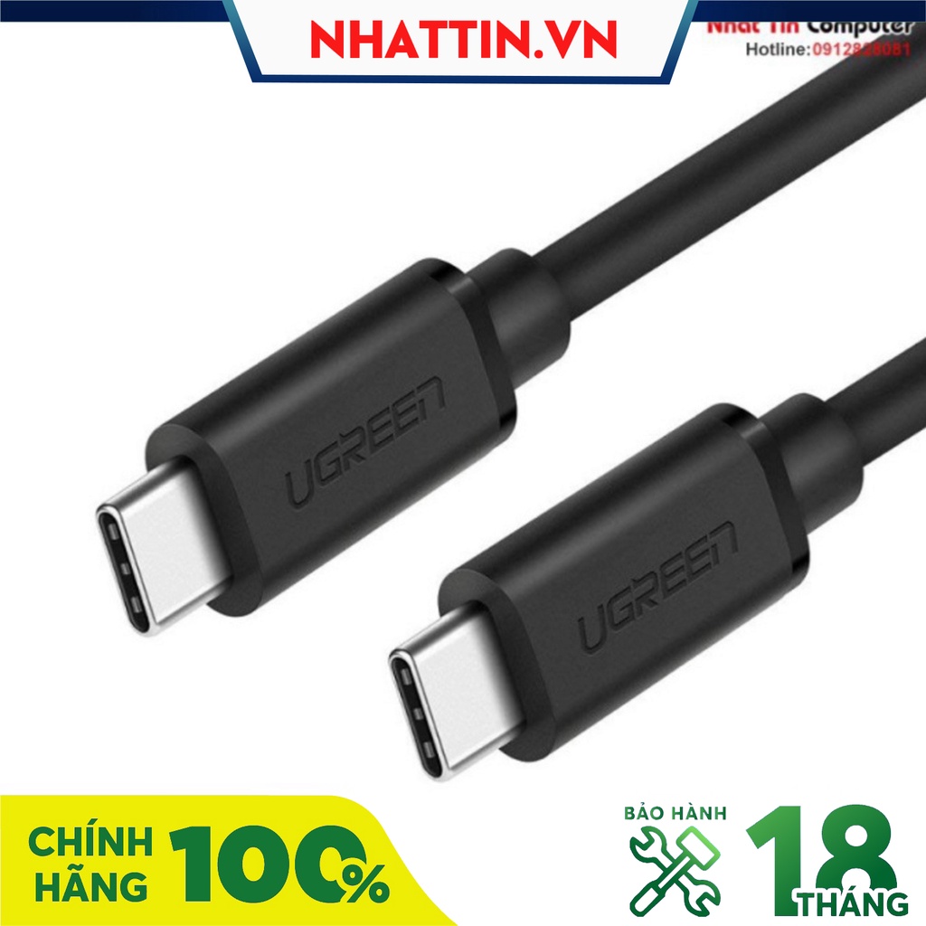 Cáp sạc và truyền dữ liệu USB type-C 2 đầu dương chính hãng Ugreen cao cấp - Phân Phối Chính Hãng