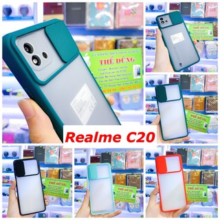 Ốp lưng Realme C20 bảo vệ che camera viền màu