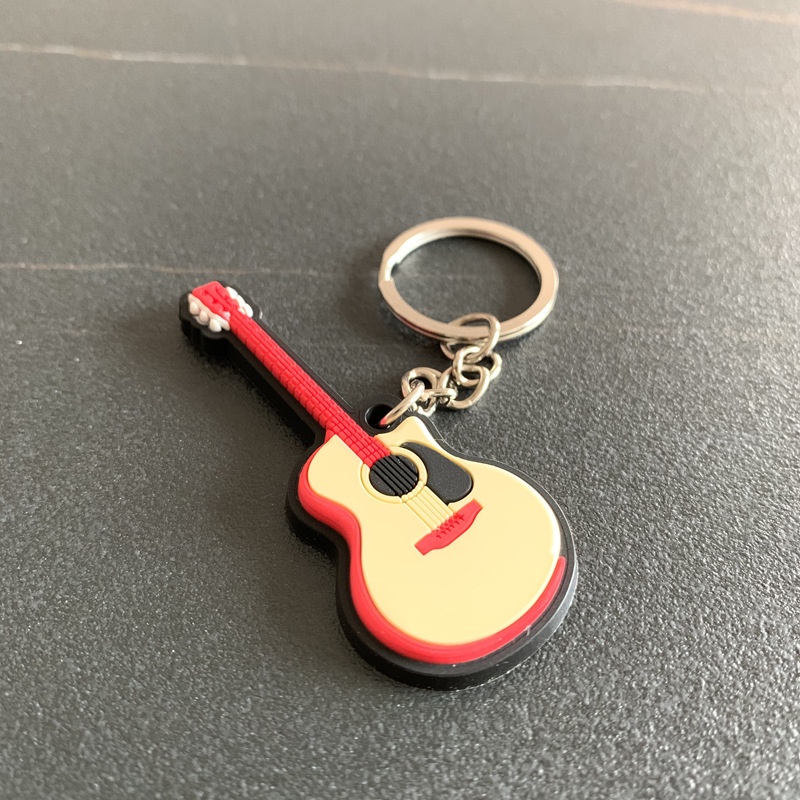 Móc Khóa Đàn Guitar , Piano I Nhựa Pvc dẻo Cao Cấp