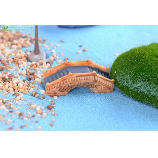 Phụ kiện trang trí tiểu cảnh: cầu gỗ