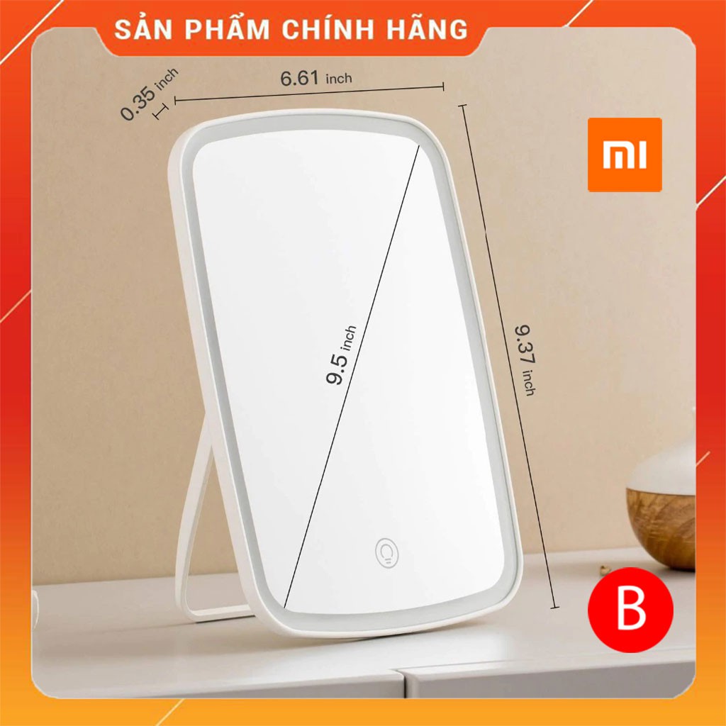 Gương trang điểm Xiaomi Jordan July NV026 có đèn led, dung lượng pin lên đến 1200mAh