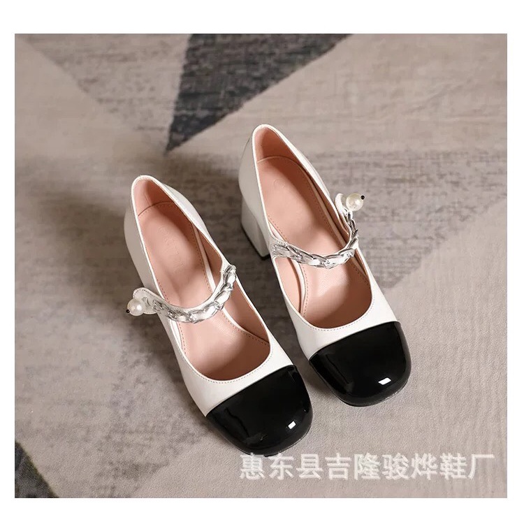 Giày Mary Janes Size 31 32 33 Phong Cách Retro Pháp Thời Trang Xuân Thu 2022