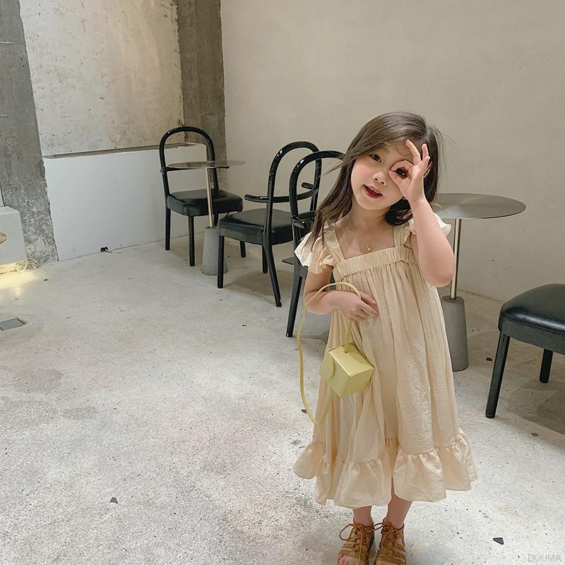 Đầm sát nách thời trang mùa hè cho bé gái 1-7 tuổi
