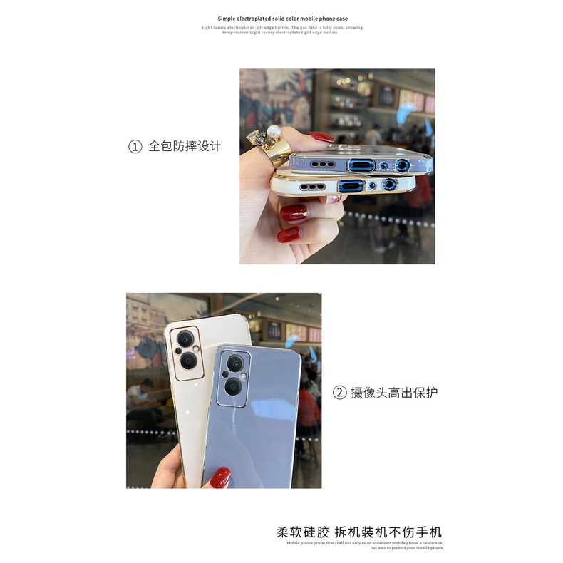 Ốp lưng oppo Reno 8Z 5G ốp lưng oppo Reno 7Z 5G Ốp Điện Thoại Viền Thẳng Thời Trang Cho OPPO Reno 7Z 5g Reno7 Reno 2f Reno 6 Reno6Z Reno5 Reno 4 zb
