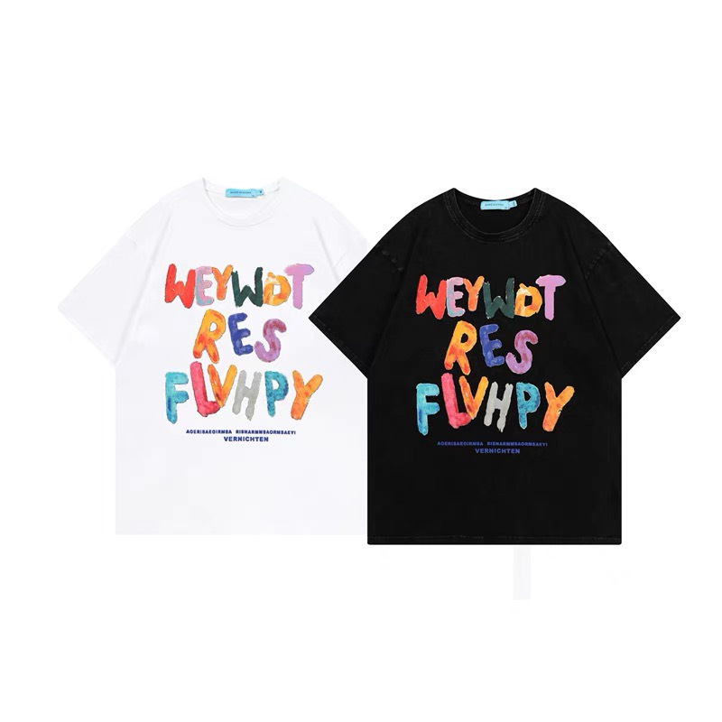 Áo Thun tay lỡ in WEYWOT Nam Nữ Unisex cổ tròn, áo phông ngắn tay Boin shop ảnh thật, không nhăn, k ra màu