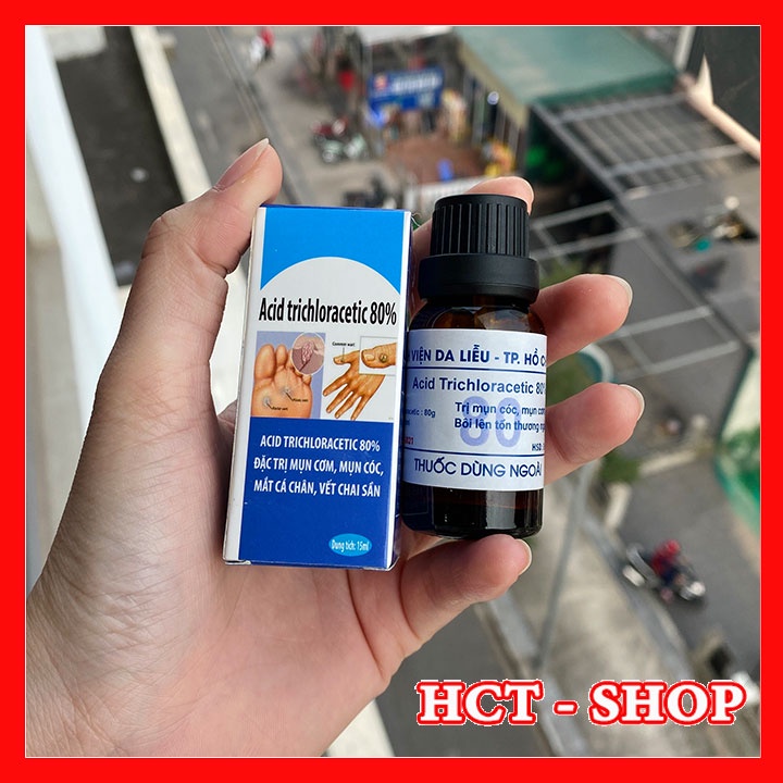 [CHÍNH HÃNG] Acid Trichloracetic 80% - 15ml | Loại Bỏ Mụn Cóc, Mụn Cơm, Mắt Cá Chân, Vết Chai Sần Hồ Chí Minh