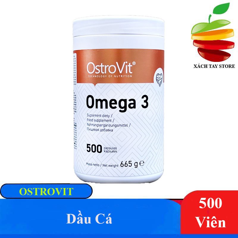 Viên Dầu Cá Tốt Cho Tim Mạch Ostrovit OMEGA 3 500 Viên