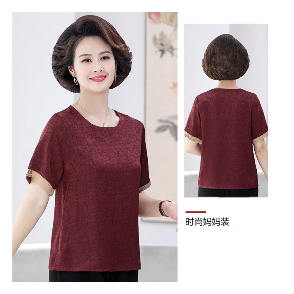Bộ đồ trung niên cho mẹ / Thời trang trung niên cho mẹ / Quần áo mùa hè cho mẹ trung niên
