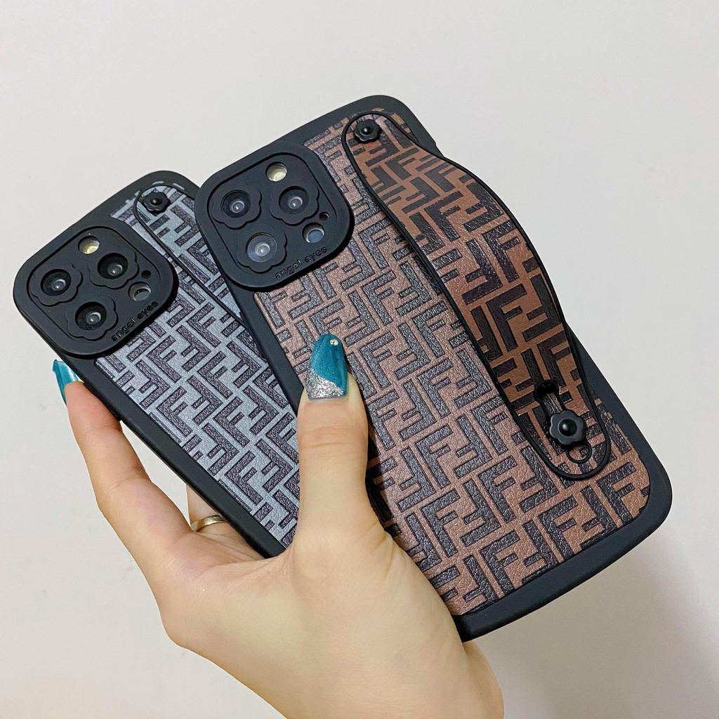 Ốp Điện Thoại Da Kèm Dây Đeo Sang Trọng Cho iphone 13 Pro Max i13 13pro 11ProMax i11 X XR Xs Max 7plus 8plus 12Pro 12 Pro Max