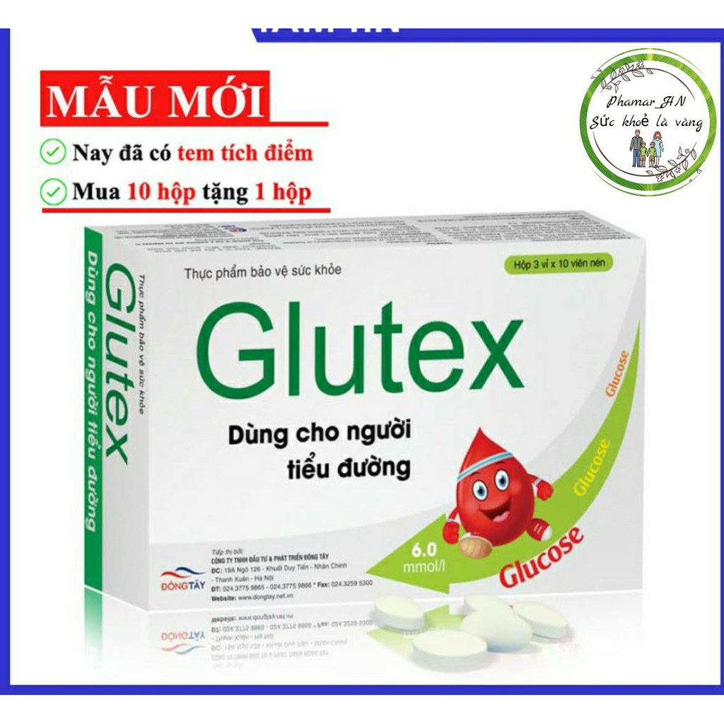 [CHÍNH HÃNG] GLUTEX - Ổn Định Đường Huyết,Ngăn ngừa biến chứng tiểu đường.