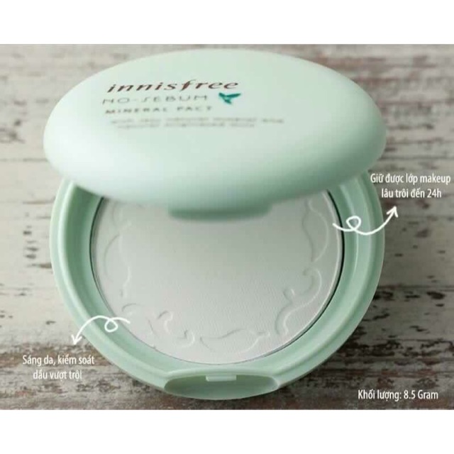 Phấn nén innisfree kiềm dầu Mineral Pact