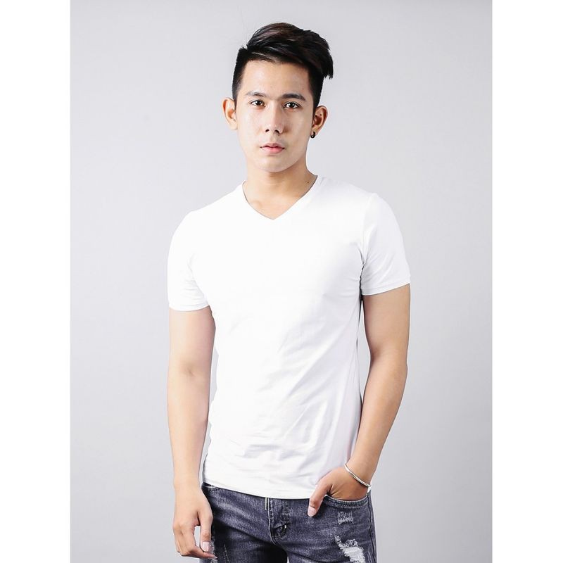 ÁO THUN TRƠN CỔ TIM THỜI TRANG NAM,NỮ ( trắng,đen,xám)