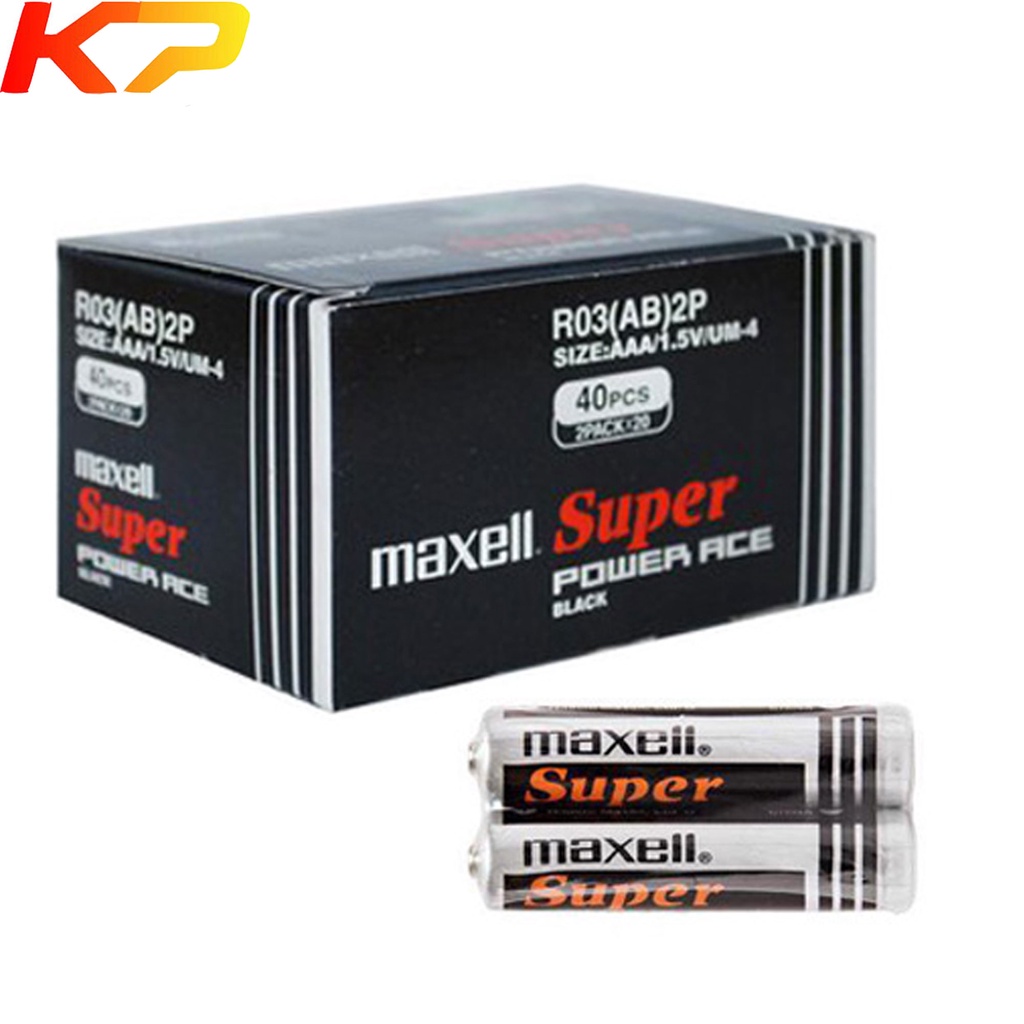 Pin AA 1.5v Maxell R6P4P Super Power ACE _